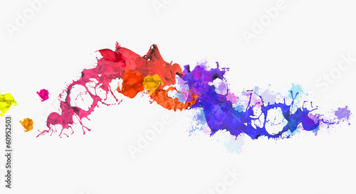 Illustration: Colorful splashes Colorful splashes