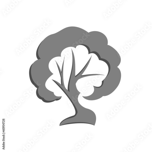 Vector: Vector illustration of Eco Tree, Isolated On White Background Vector illustration of Eco Tree, Isolated On White Background