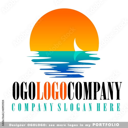 Vector: boat yacht logo business boat yacht logo business