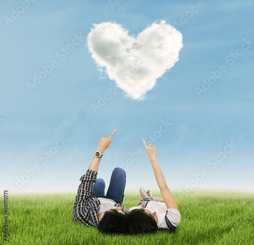 Photo: Romantic couple outdoors Romantic couple outdoors