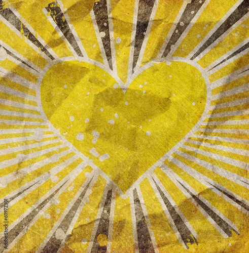 Illustration: grunge heart grunge heart