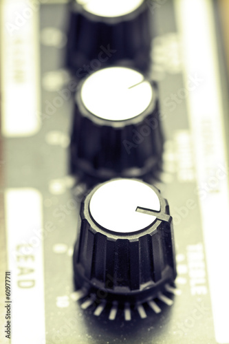 Photo: Guitar amplifier knobs Guitar amplifier knobs