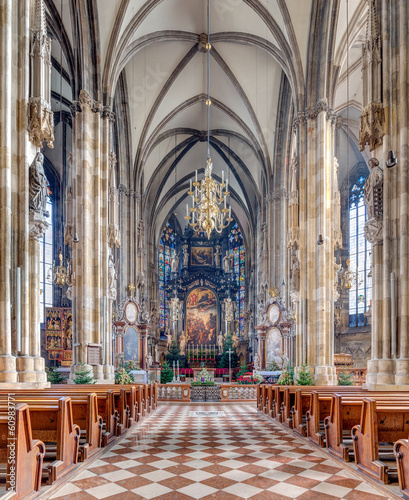 Photo: St. Stephen's Cathedral interior, Vienna, Austria St. Stephen's Cathedral interior, Vienna, Austria