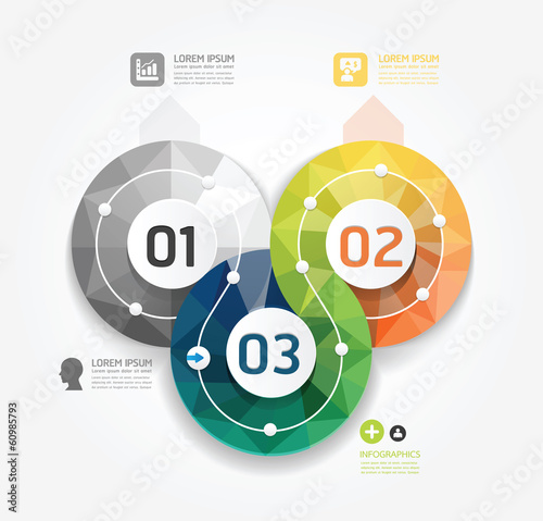 Vector: Geometric Modern Design Minimal style infographic template Geometric Modern Design Minimal style infographic template