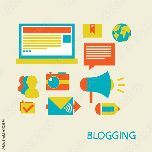 Illustration: Blogging Blogging