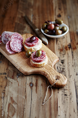 Photo: Antipasto with Salami alla Cacciatore Antipasto with Salami alla Cacciatore
