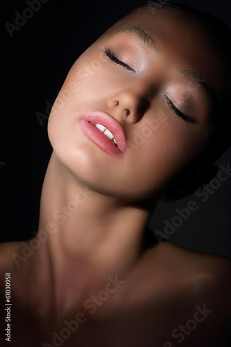 Photo: Aspiration. Woman with Closed Eyes in Thoughts. Desire & Passion Aspiration. Woman with Closed Eyes in Thoughts. Desire & Passion