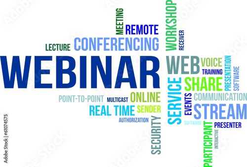 Vector: word cloud - webinar word cloud - webinar