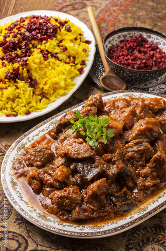 Photo: persian lamb ragout xoresht-a badenjan persian lamb ragout xoresht-a badenjan
