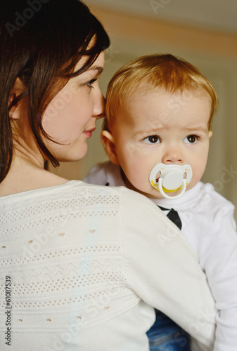 Photo: mother with baby son mother with baby son