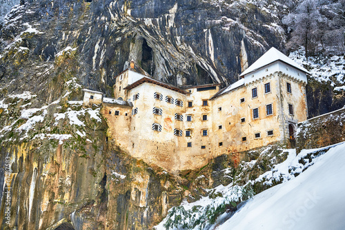 Photo: Predjama castle - Predjamski grad in winter, Slovenia Predjama castle - Predjamski grad in winter, Slovenia