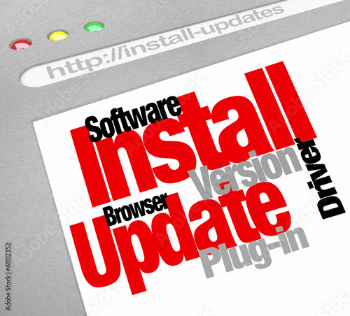Illustration: Install Software Program Updates Online Computer Downloads Install Software Program Updates Online Computer Downloads
