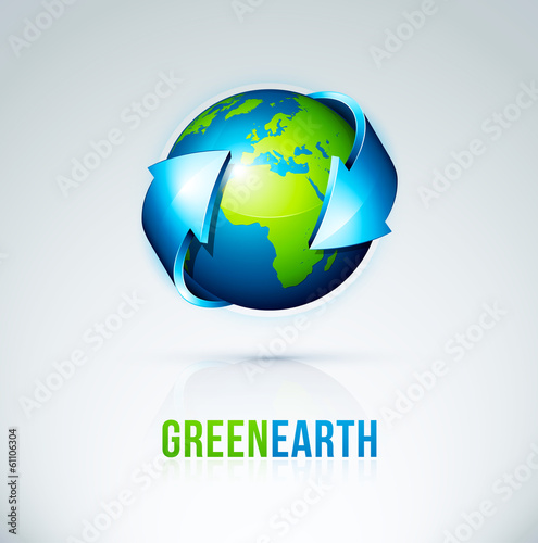Vector: Planète terre écologie Planète terre écologie