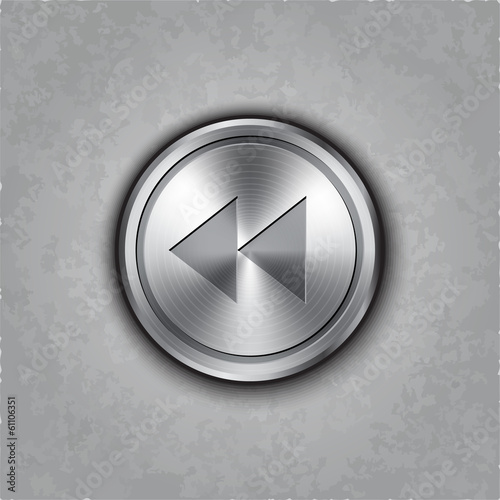Vector: Vector round metal backward rewind knob Vector round metal backward rewind knob