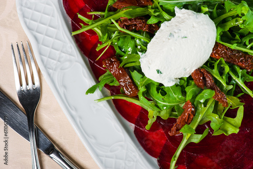 Photo: Young beet carpaccio Young beet carpaccio