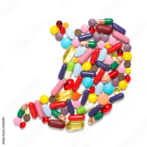 Photo: stomach made of tablets stomach made of tablets