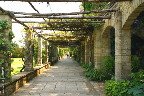 Photo: pathway.arched way, Hever castle garden, England pathway.arched way, Hever castle garden, England