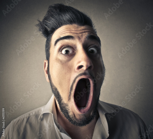 Photo: fearful man fearful man