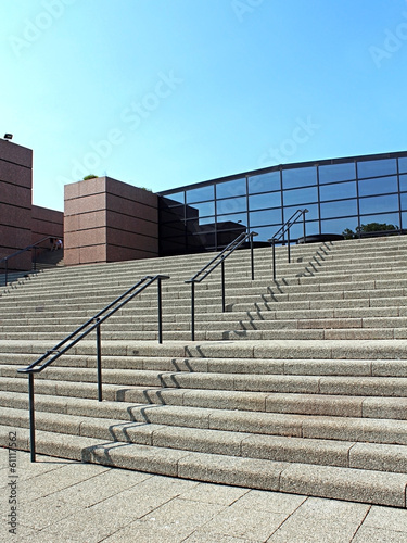 Photo: escalier du Palais des congrès de Montpellier escalier du Palais des congrès de Montpellier