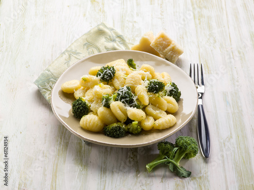 Photo: gnocchi with broccoli gnocchi with broccoli