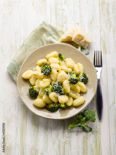 Photo: gnocchi with broccoli gnocchi with broccoli