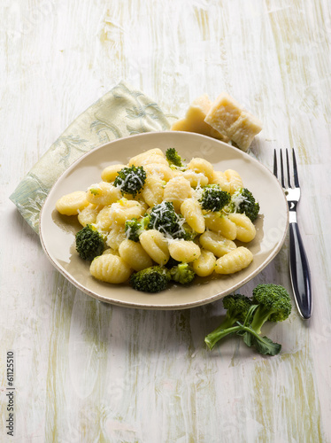 Photo: gnocchi with broccoli gnocchi with broccoli
