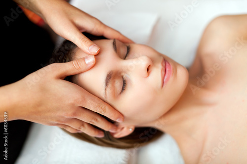 Photo: Woman receiving a massage Woman receiving a massage
