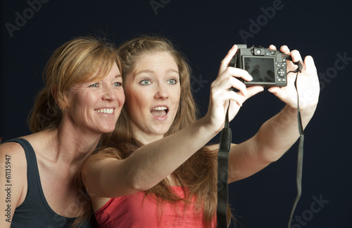 Photo: Taking a selfie photo with a camera Taking a selfie photo with a camera