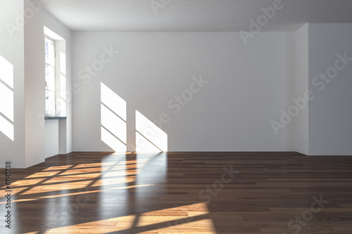 Illustration: leerer Raum in 3D leerer Raum in 3D