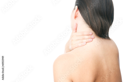 Photo: Pain in neck of women Pain in neck of women