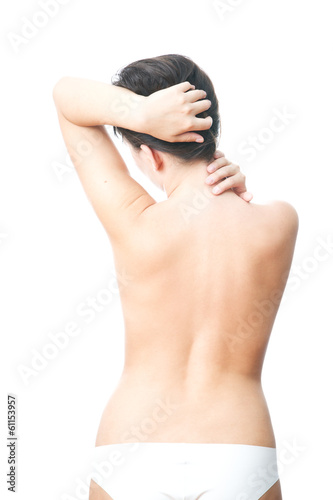 Photo: Pain in back of women Pain in back of women