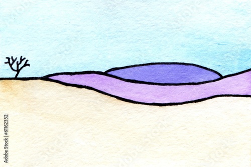 Photo: Desert landscape Desert landscape