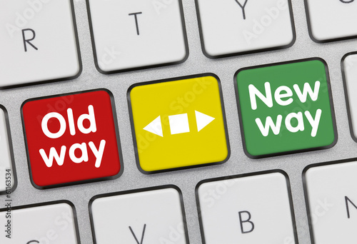 Photo: Old way or new way. keyboard Old way or new way. keyboard