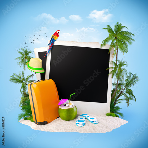 Illustration: Tropical background Tropical background