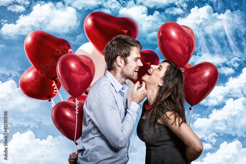 Photo: love ballons couple love ballons couple