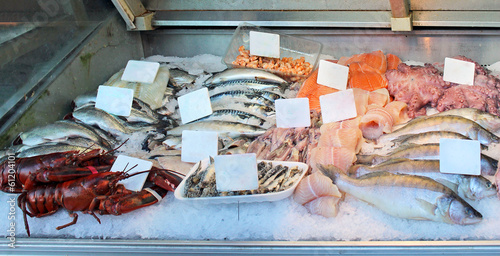Photo: Fish stall Fish stall