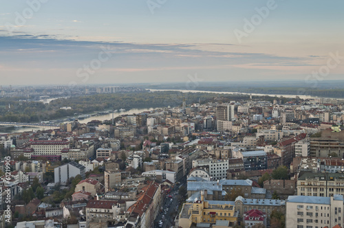 Photo: Panorama of Belgrade by day Panorama of Belgrade by day
