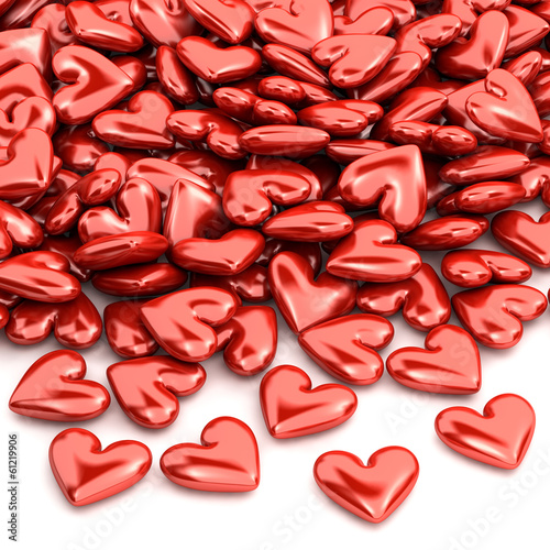Illustration: Pile of hearts - Love concept Pile of hearts - Love concept