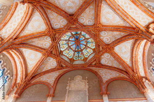 Photo: Ceiling details at Hospital de Sant Pau, Barcelona Ceiling details at Hospital de Sant Pau, Barcelona