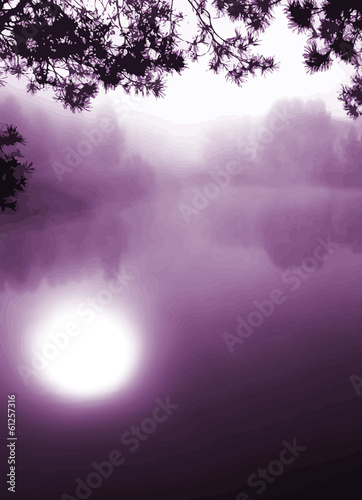 Vector: Fantasy landscape Fantasy landscape