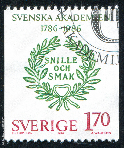Photo: Motto of the Swedish Academy Motto of the Swedish Academy