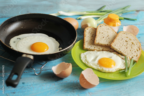 Photo: Egg for breakfast in the countryside Egg for breakfast in the countryside
