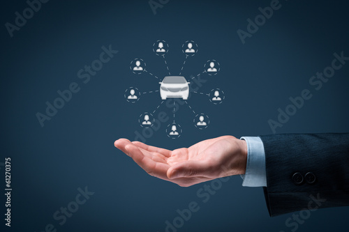 Photo: Carsharing concept Carsharing concept