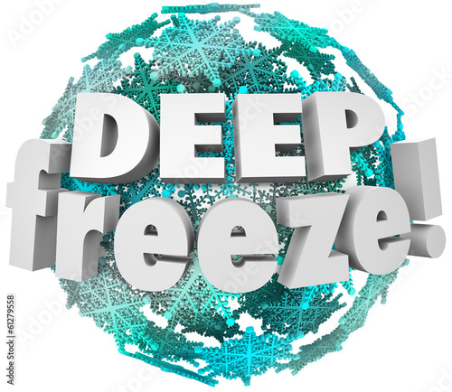 Illustration: Deep Freeze Winter Weather Blizzard Storm Snowflake Sphere Deep Freeze Winter Weather Blizzard Storm Snowflake Sphere