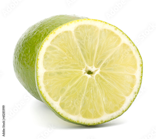 Photo: Fresh lime fruit Isolated on white background Fresh lime fruit Isolated on white background