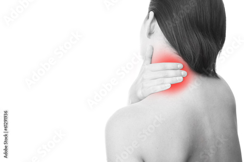 Photo: Pain in neck of women Pain in neck of women