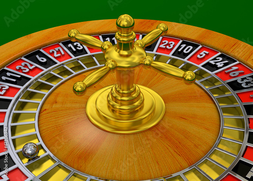 Illustration: Casino Roulette - 3D Casino Roulette - 3D