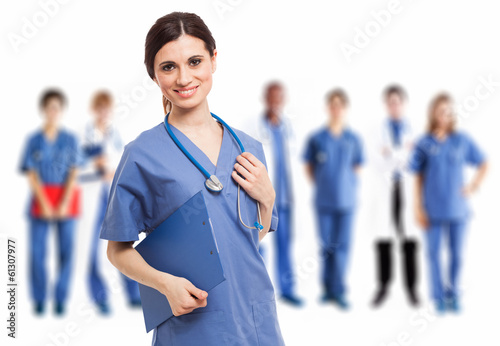 Photo: Smiling nurse portrait Smiling nurse portrait