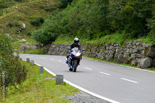 Photo: Motorradfahrerer auf der Silvretta-Hochalpenstraße Motorradfahrerer auf der Silvretta-Hochalpenstraße