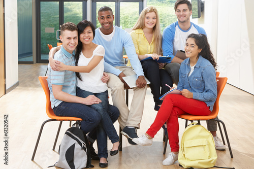 Photo: Multi-Ethnic Group Of Students In Classroom Multi-Ethnic Group Of Students In Classroom